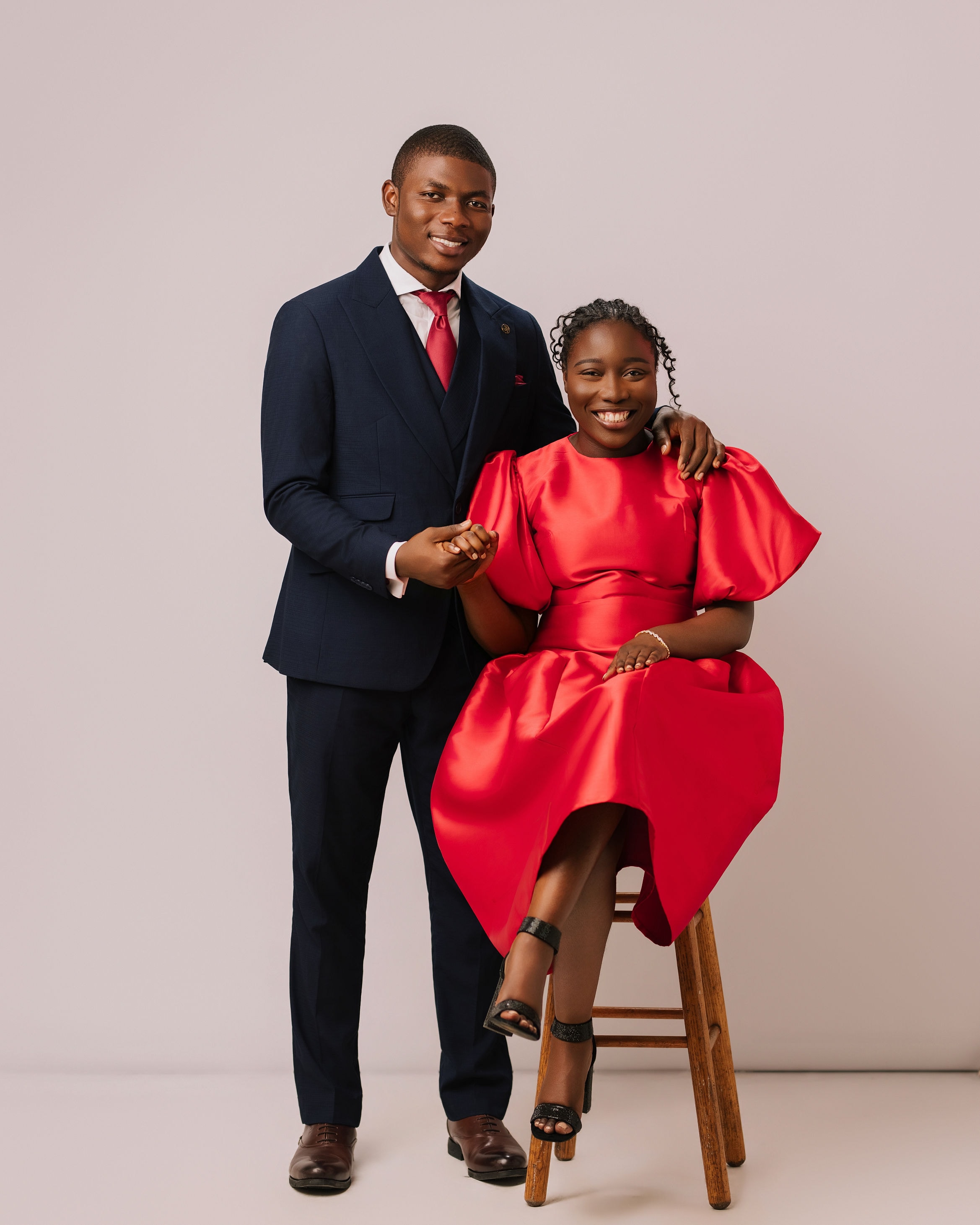 Full-bleed hero — the couple